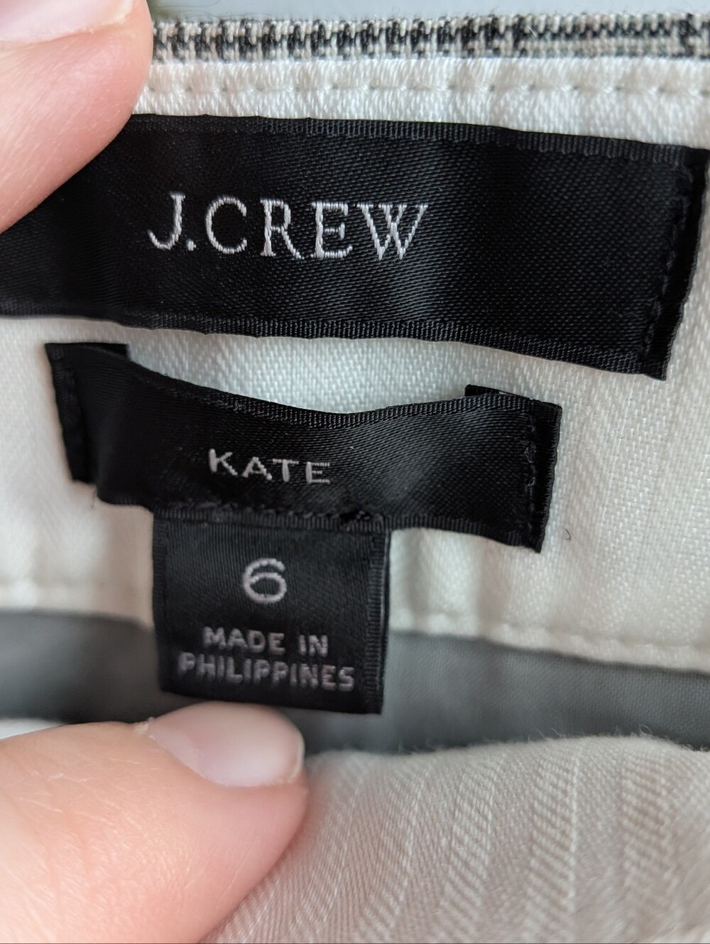 J.Crew NWT Kate Straight-Leg Pant in Plaid Wool Blend - Size 6 - Picture 2 of 12